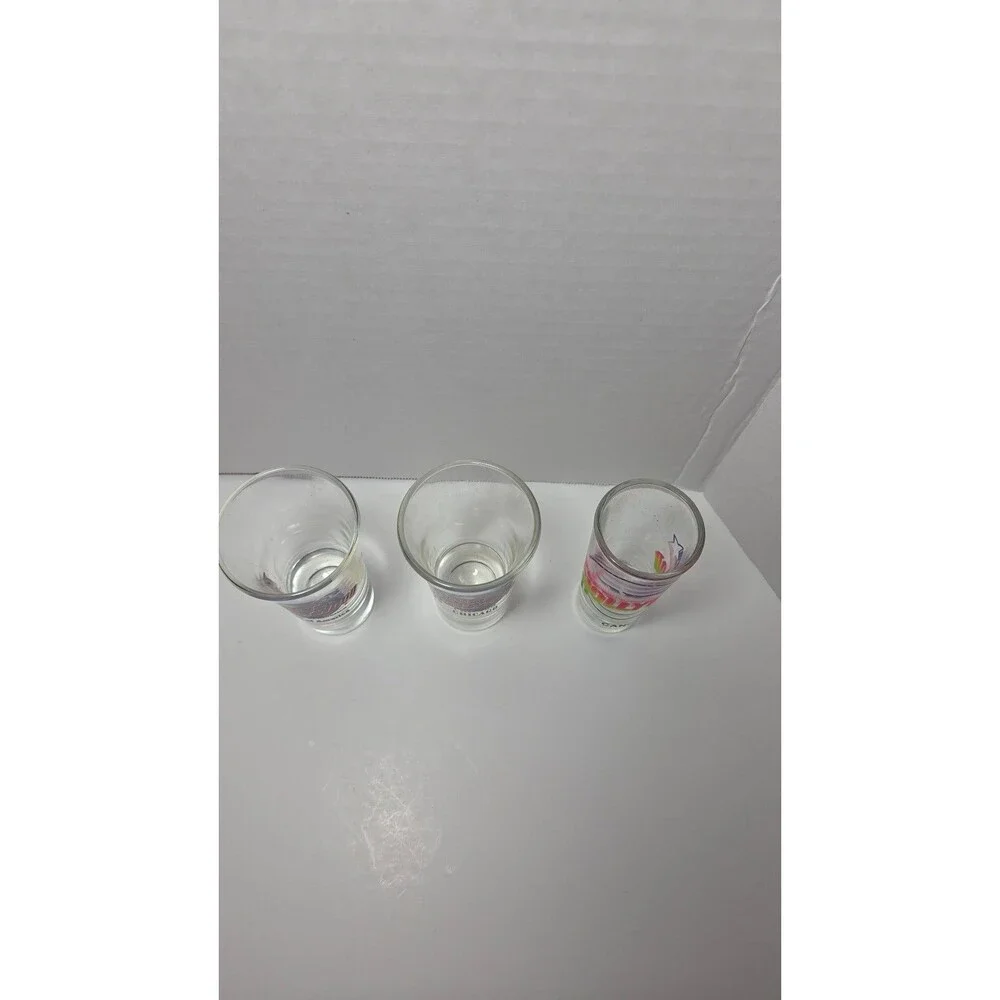 Planet Hollywood Shot Glasses - Chicago, Mall of America, Cancun